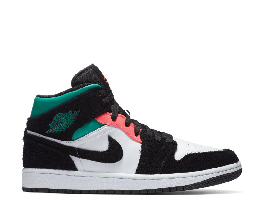 Jordan 1 Mid SE South Beach White / Hot Punch - Black 852542 116