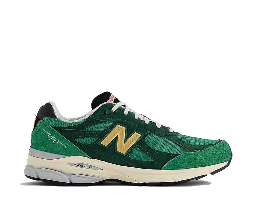New Balance 990 Made in USA Green Verde/Oro — zapatilla hombre fabricada en USA