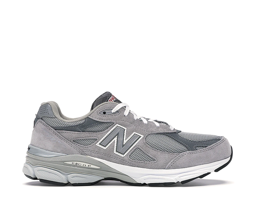 New Balance 990 Grey Made in USA — men's sneaker mesh suede ENCAP
