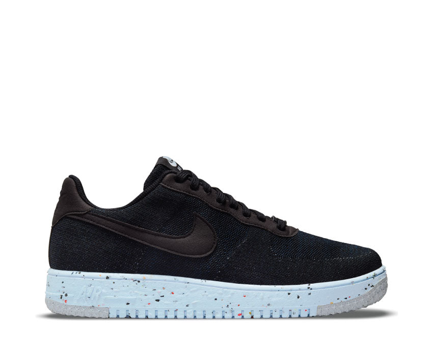 Nike Air Force 1 Crater Flyknit Black / Black - Chambray Blue DC4831-001