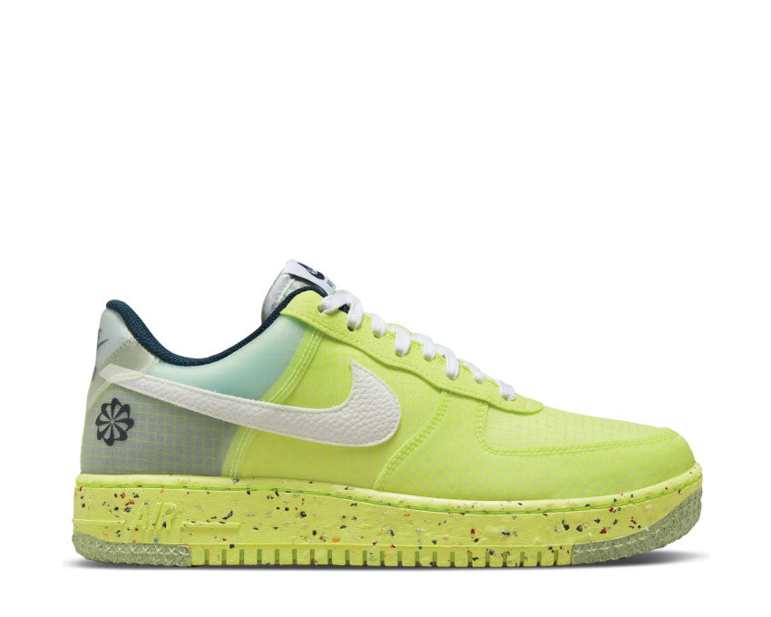 Nike Air Force 1 Crater Lt Lemon Twist / White - Armory Navy DH2521-700