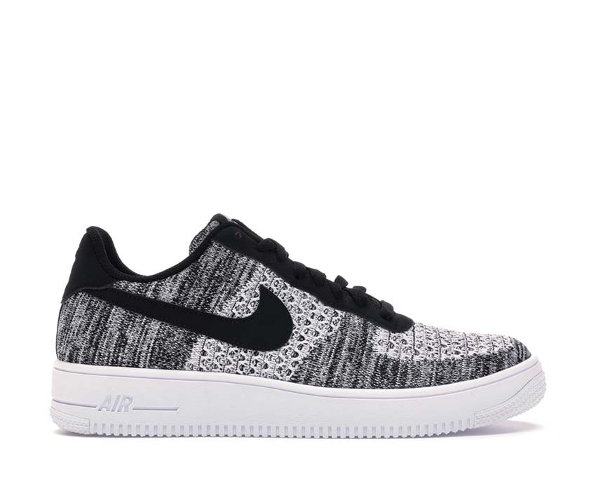 Nike Air Force 1 Flyknit 2.0 Black / Pure Platinum - Black - White AV3042-001