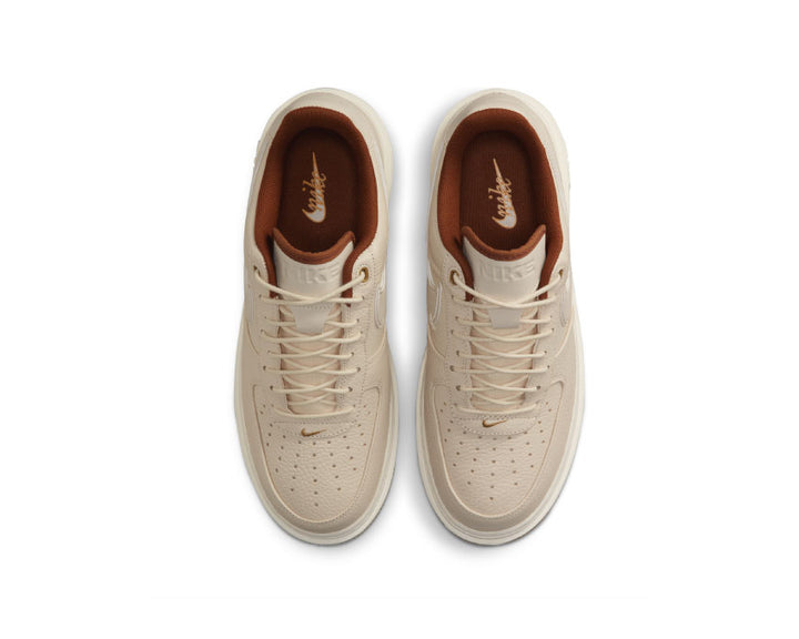 Nike Air Force 1 LUXE Pearl White / Pale Ivory - Pecan - Gum Yellow DB4109-200
