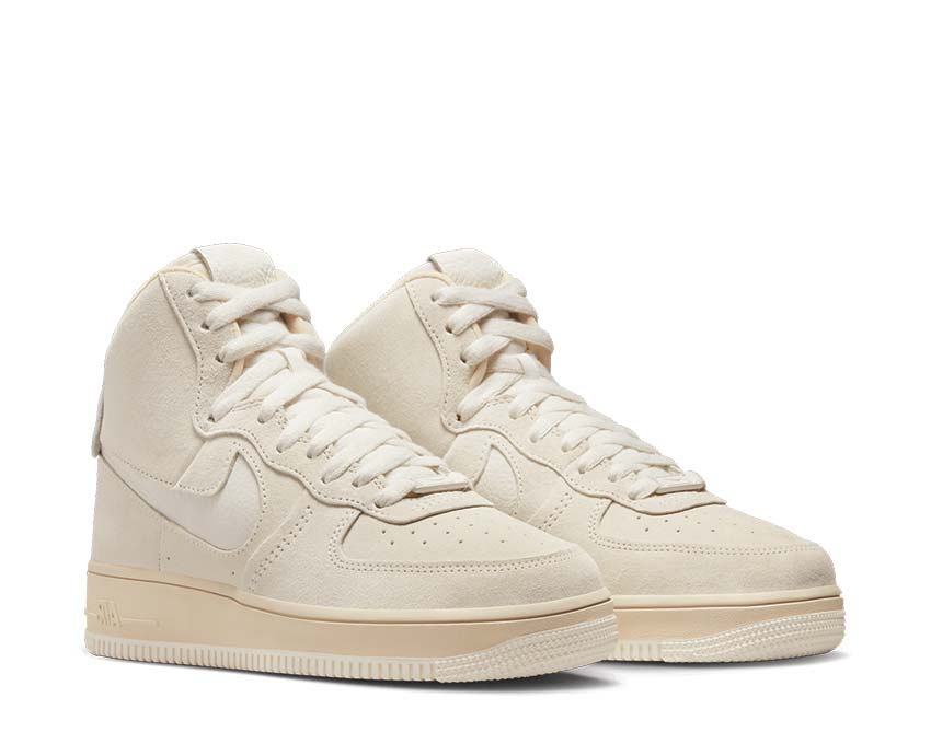 Nike Air Force 1 Sculpt W Sail Phantom Sesame Pure Platinum side view — sculpted leather
