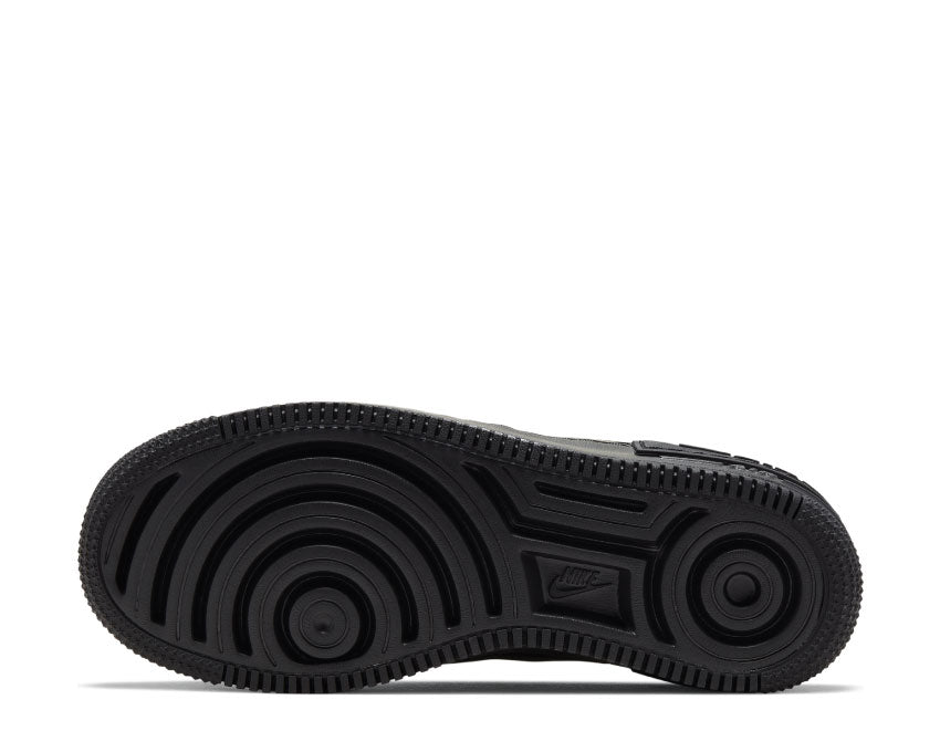 Nike Air Force 1 Shadow Black — back view Shadow platform