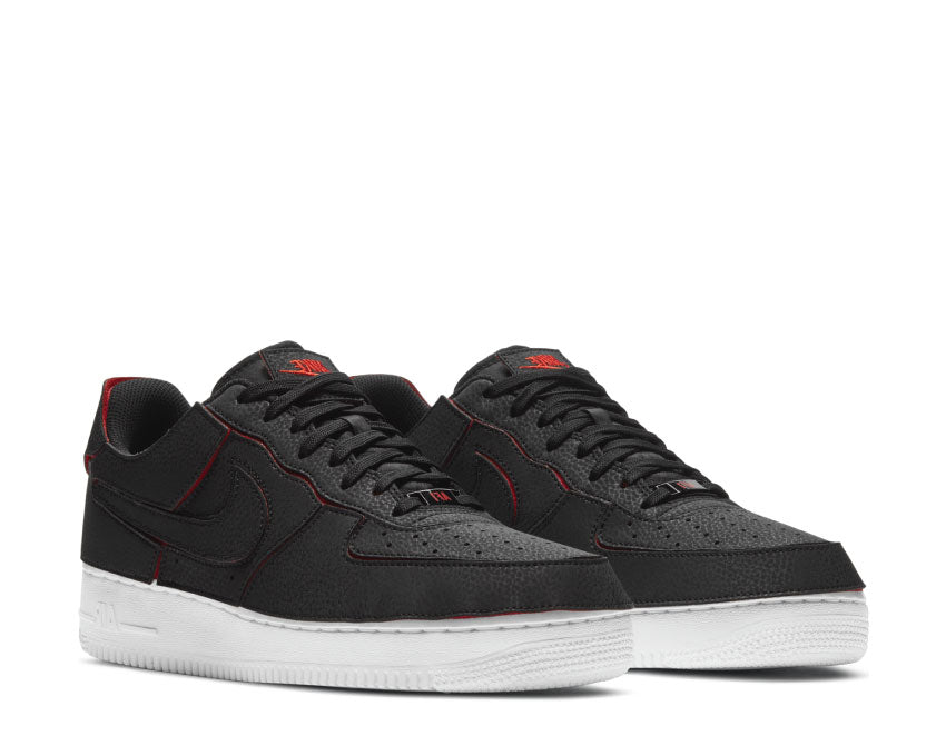 Nike Air Force 1/1 Black / Black - Chile Red - Pine Green DD2429-001