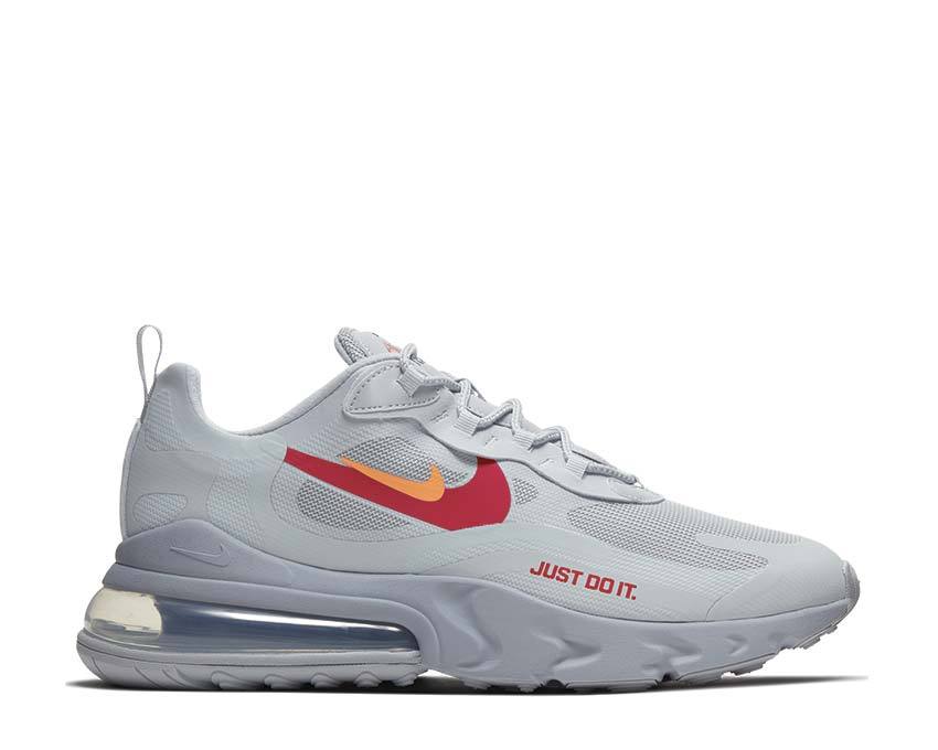 Nike Air Max 270 React Wolf Grey / Hyper Crimson - University Red CT2203-002