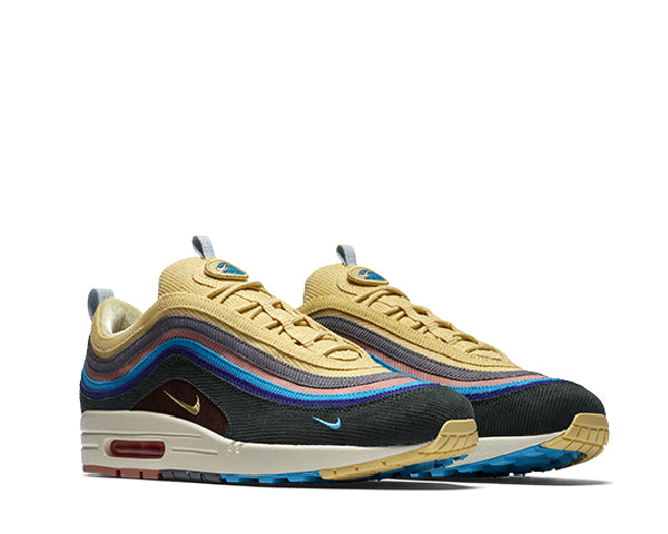 Nike Air Max 1/97 VF Sean Wotherspoon vista laterale — velluto e mesh