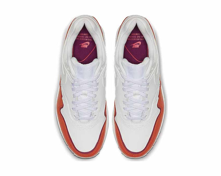 Nike Air Max 1 SE Overbranded White Team Orange True Berry 881101-102