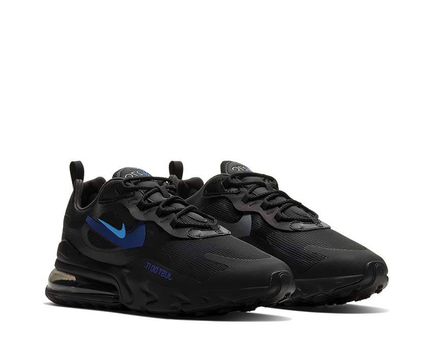 Nike Air Max 270 React Black / Blue Hero - Hyper Royal - Cool Grey CT2203-001