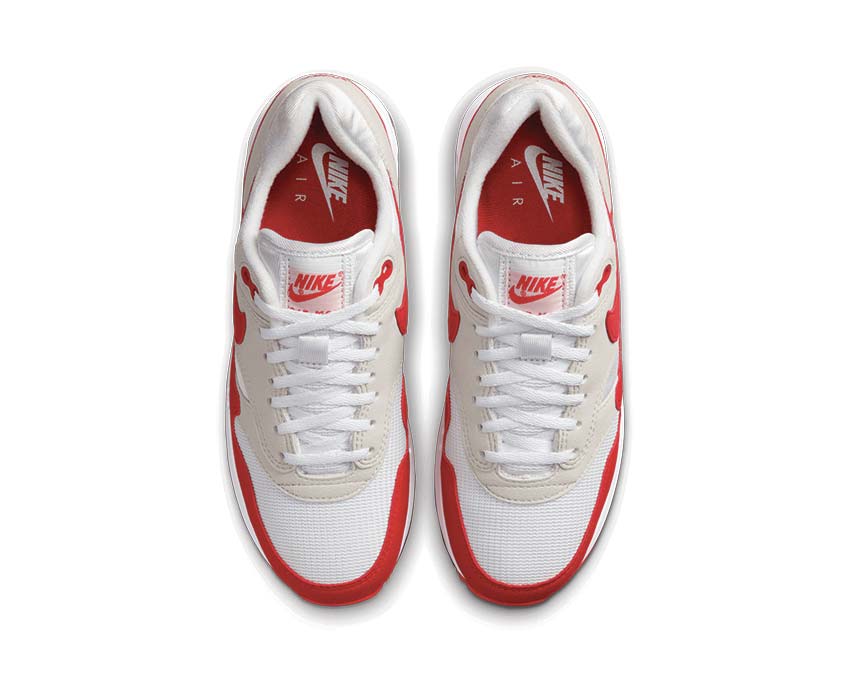 Nike Air Max 1 86 W White University Red détail — tige nylon
