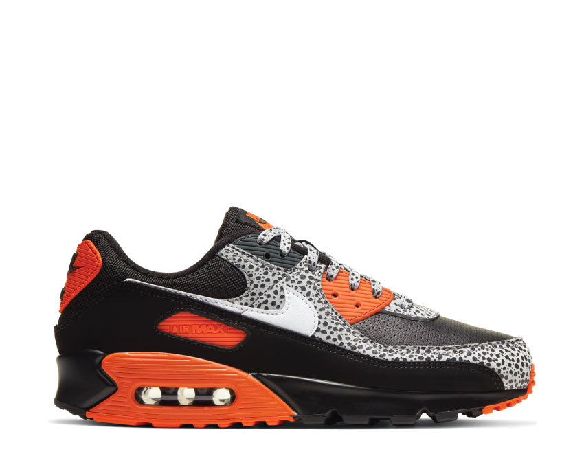 Nike Air Max 90 Safari Black / Safety Orange - White DA5427-001