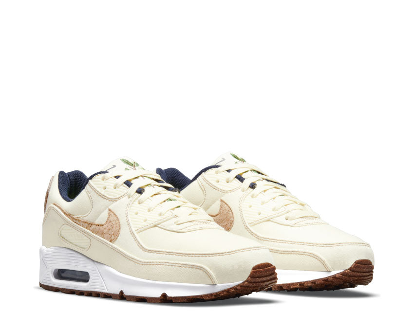 Nike Air Max 90 SE Coconut Milk side view — leather and mesh upper
