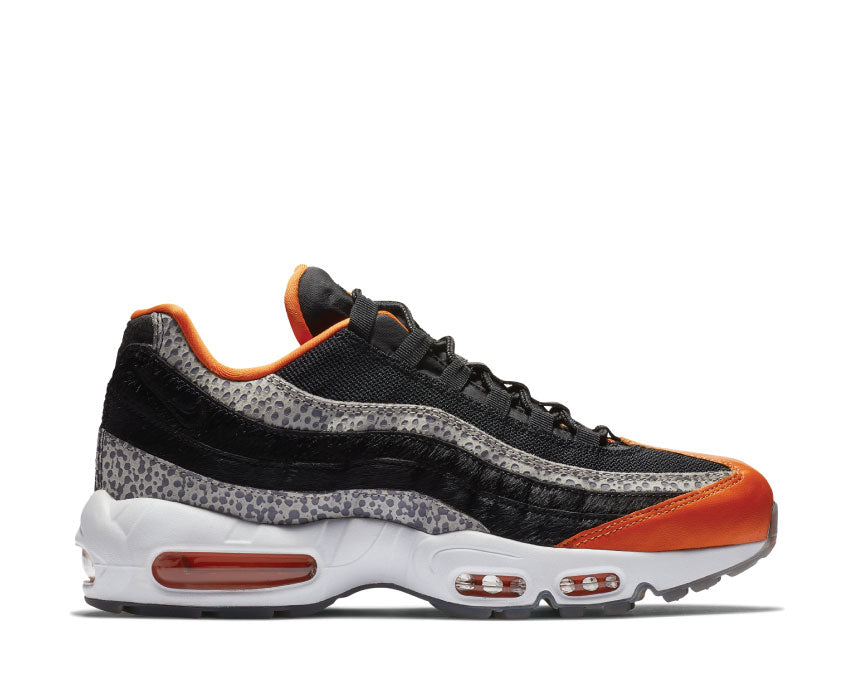 Nike Air Max 95 Black Black Granite Safety Orange AV7014-002