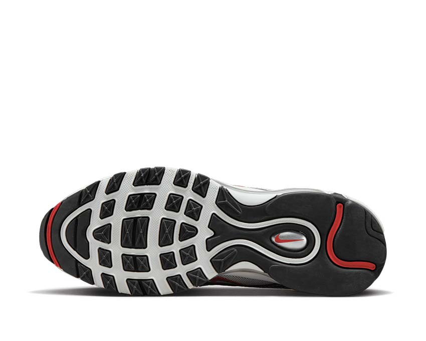 Nike Air Max 97 OG Wmns Metallic Silver Varsity Red White Black — Draufsicht