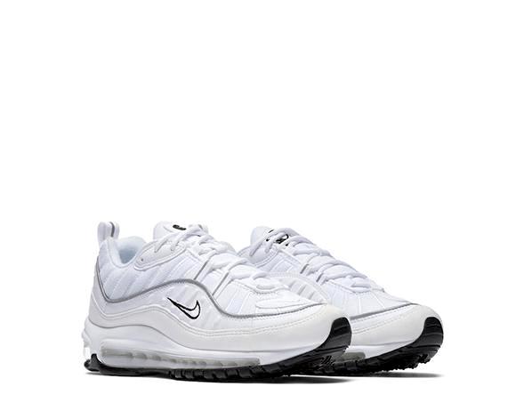 Air max 98 hotsell triple white reflective silver