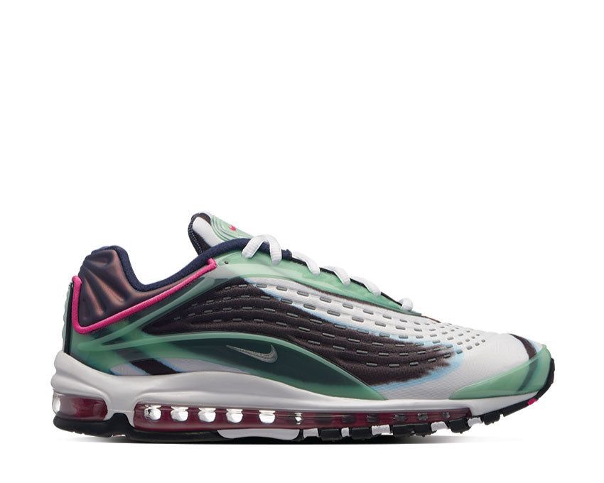 Nike Air Max Deluxe Enamel Green Metallic Silver Obsidian AJ7831-301