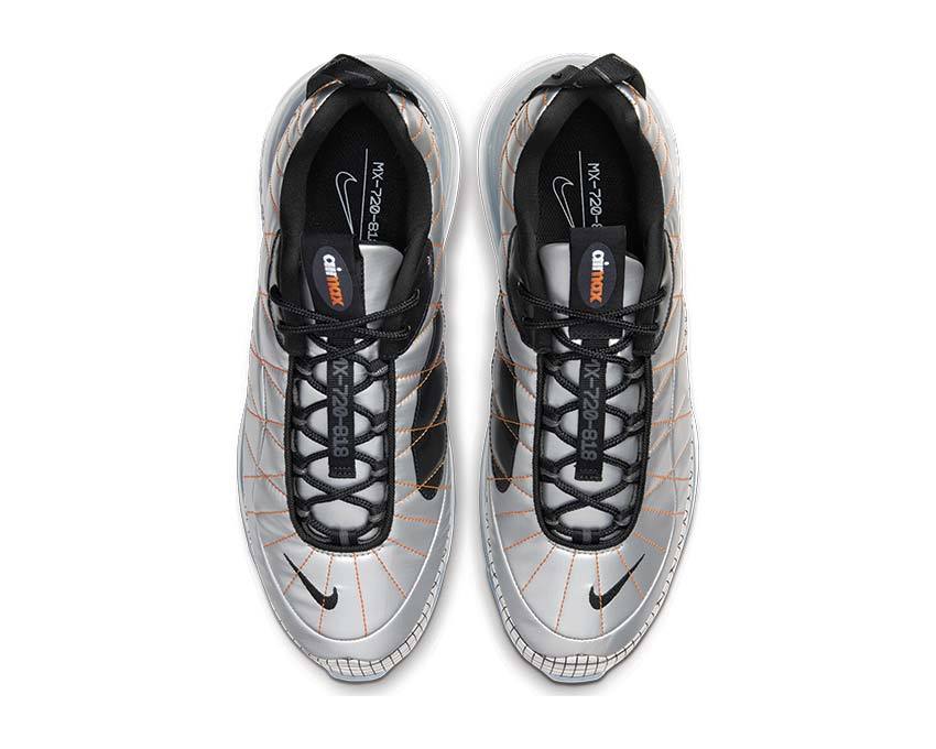 Nike MX 720 818 Metallic Silver Black Total Orange BV5841-001