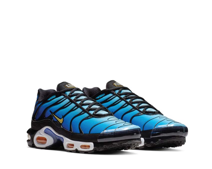 Nike Air Max Plus OG Hyper Blue Seitenansicht — Gradient-Mesh-Obermaterial