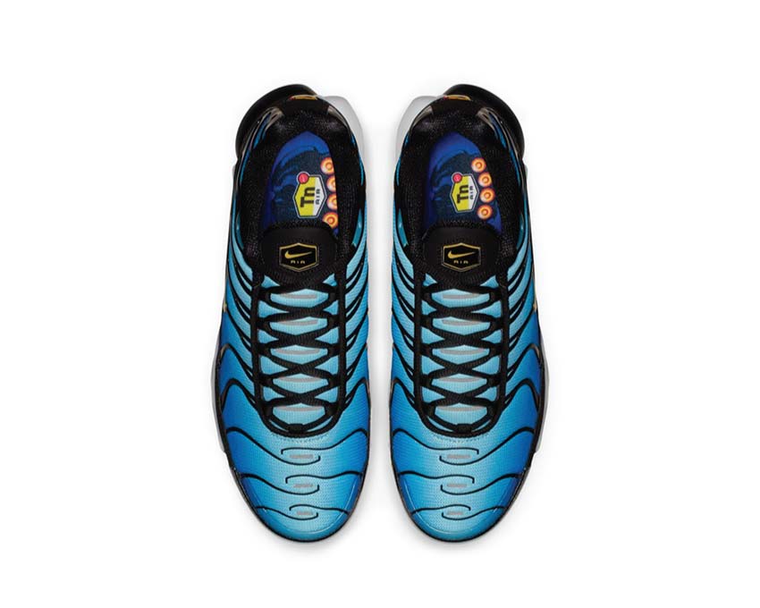 Nike Air Max Plus OG Hyper Blue Detail — Geripptes Mesh-Obermaterial