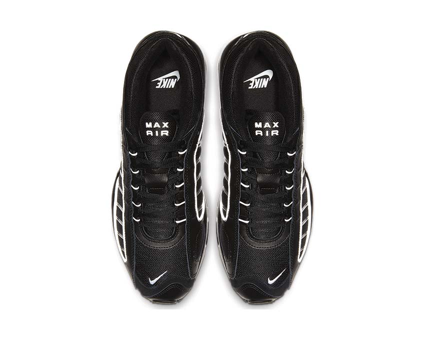 Nike Air Max Tailwind IV Black dettaglio — tomaia in mesh nero tecnico