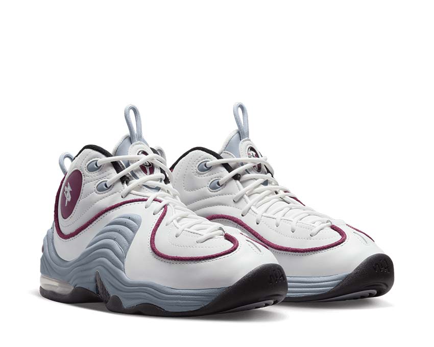 Nike Air Penny 2 Summit White Rosewood Seitenansicht — Leder und Synthetik
