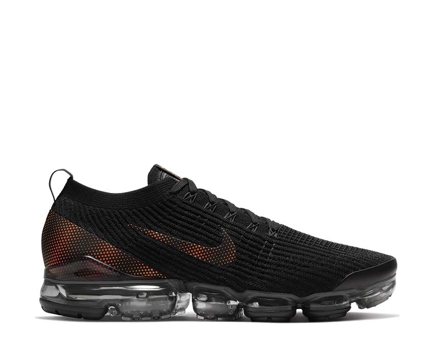 Nike Air Vapormax Flyknit 3 Black Total Orange — sneaker unisexe VaporMax