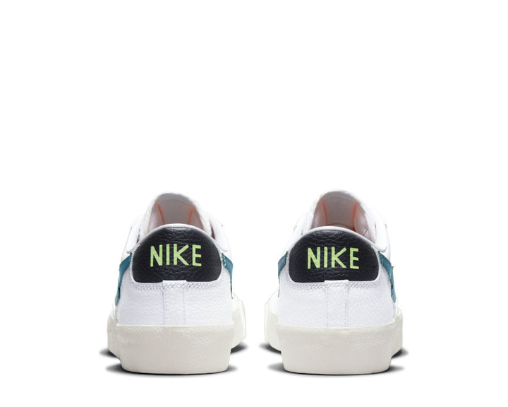 Nike Blazer Low '77 White / Aquamarine - Lime Glow - Off Noir DJ6895-100