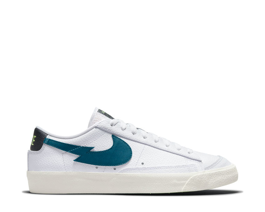 Nike Blazer Low '77 White / Aquamarine - Lime Glow - Off Noir DJ6895-100