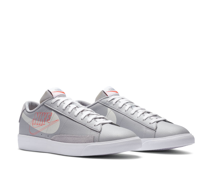 Nike Blazer Low Wolf Grey / Sail - Bright Crimson - White DA4652-001