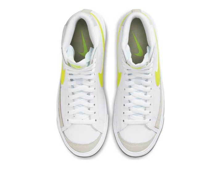 Nike Blazer Mid '77 Wmns White / Lemon Venom - Pure Platinum - Fossil CZ0362-100