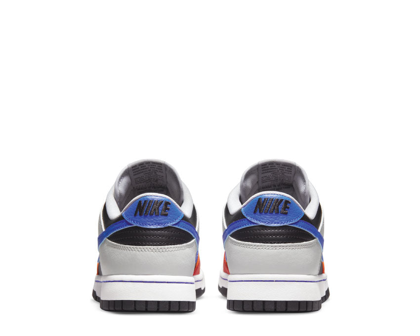 Nike Dunk Low Retro EMB Black / Racer Blue - Grey Fog - Orange DD3363-002