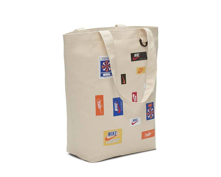 Nike Heritage Tote Bag Natural / Safety Orange BA6447-120