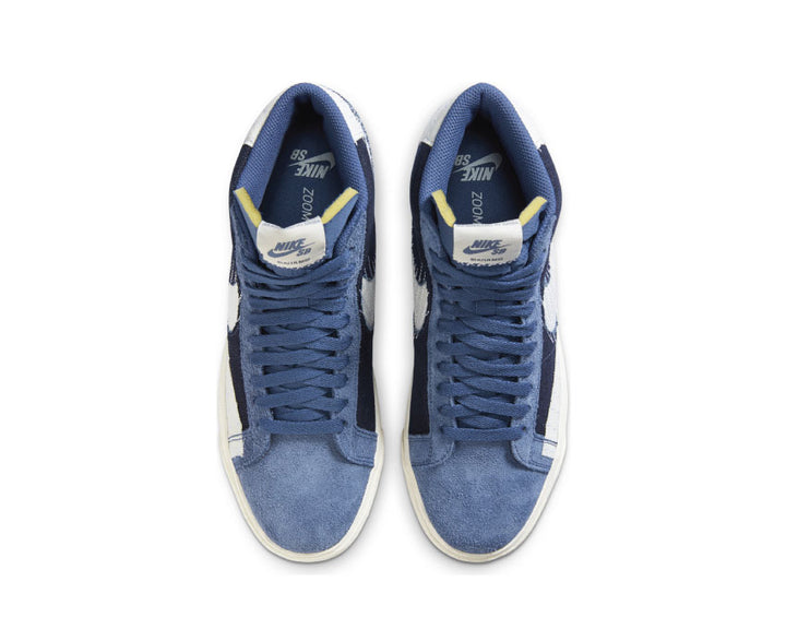 Nike SB Zoom Blazer Mid Premium Mystic Navy / Sail - Sail - Gum Light Brown CT0715-400