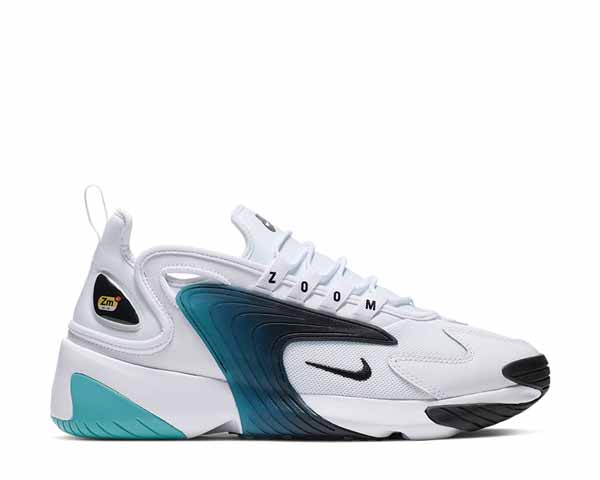 Nike Zoom 2K White Black Teal Nebula AO0269-106