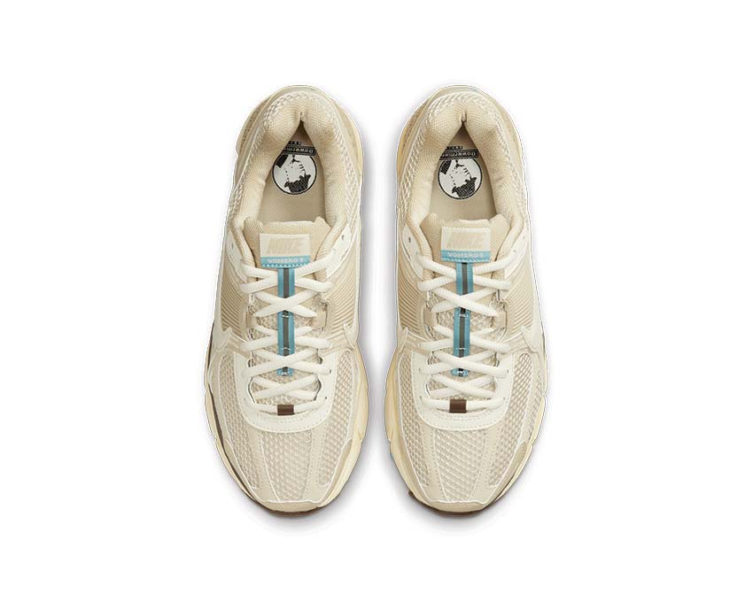 Nike Zoom Vomero 5 Oatmeal Pale Ivory Sail LT Chocolate détail — tige mesh technique