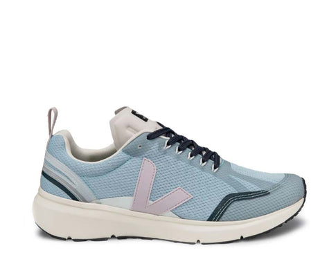 Veja Condor 2 Steel/Parme — sneaker donna mesh eco-responsabile