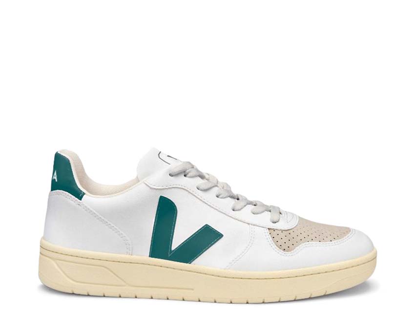 Veja V-10 White/Brittany — sneaker femme cuir éco-responsable